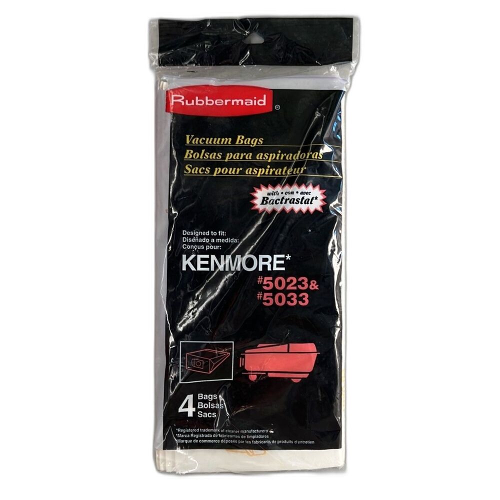 Brand New Rubbermaid Kenmore 5023 5033 Vacuum Filter Bag 4 Bags total